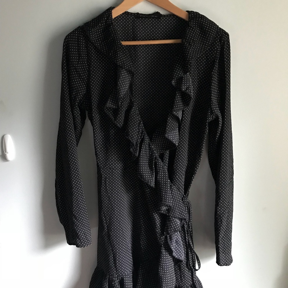 Polka Dot Wrap Dress